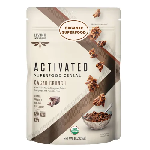 Vista 9 de Living Intentions cereal súper alimento, banana cáñamo, con Probióticos, 9 onzas