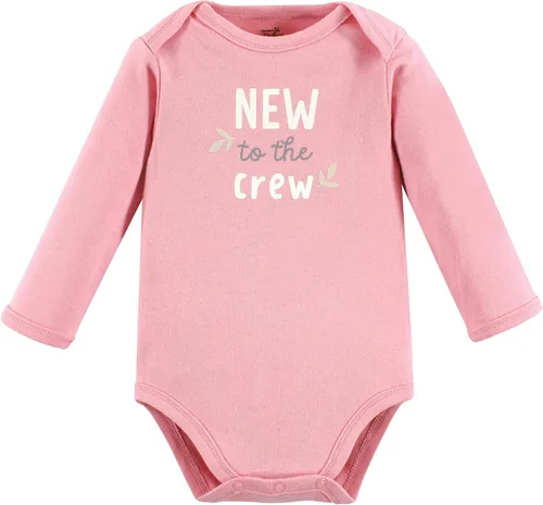 Vista 4 de Touched by Nature baby-girls Organic Cotton Long-sleeve Bodysuits