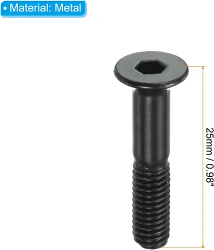 Vista 2 de PATIKIL Kit de herramientas para monopatín, tornillos de montaje, tornillos de cabeza hexagonal, juego de tuercas con llave para Longboard Cruiser