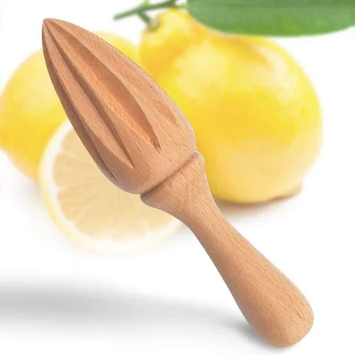 Vista 3 de Exprimidor Exprimidor Exprimidor Exprimidor de Cítricos Exprimidor Manual de Prensa de Mano Herramientas de Madera para Frutas Naranja Limón Hogar