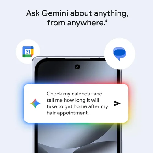 Vista 6 de Google Pixel 10 Pro Fold - Smartphone Android desbloqueado - Asistente de IA Gemini, sistema avanzado de cámara trasera triple, batería de más de 24