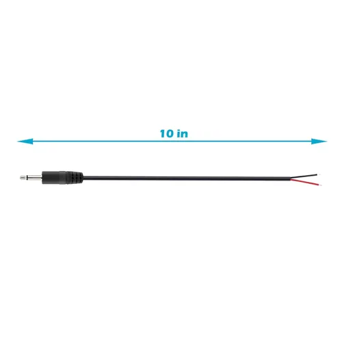 Vista 4 de Fancasee Paquete de 2 cables de 0.138 in de 1/8 pulgadas a altavoz, enchufe mono macho a cable desnudo, adaptador de conector de cable de audio Jack