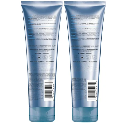 Vista 10 de L'Oreal Paris - Shampoo L'Oréal Paris EverCurl Hydracharge sin sulfato, con aceite de coco, 250 ml -, Set de champú y acondicionador, Juego