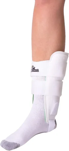 Vista 2 de Brace Direct Tobillera de gel + envoltura de hielo para pies (L/XL), estribo y férula para soporte de tobillo con hinchazón, inflamación, lesiones