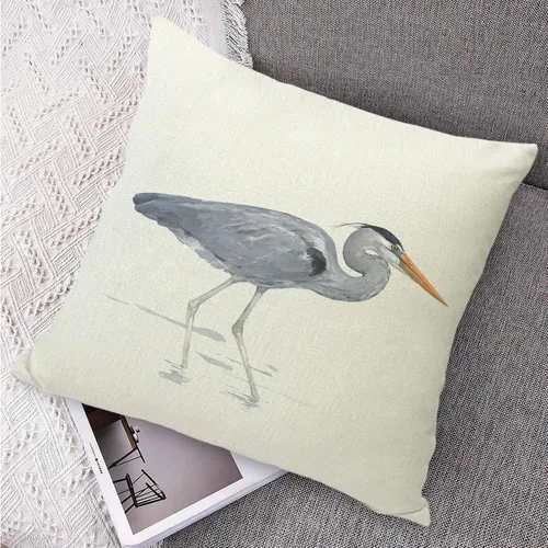 Vista 2 de Fundas de almohada cuadradas de lino de 18 x 18 pulgadas, fundas de cojín decorativas para sofá, funda de cojín para cama, funda de almohada