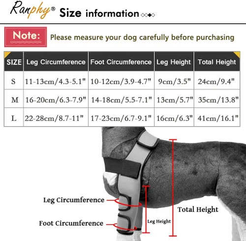 Vista 7 de Soporte de pierna de perro para pierna delantera y codo, protector de compresión para desgarro de ACL para cicatrización de heridas, prevención