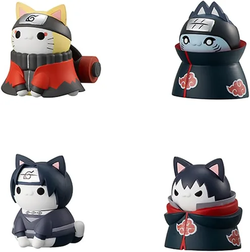 Vista 3 de Megahouse - Naruto Shippuden - Nyaruto Shippuden: Battle to defend Konoha!, Mega Cat Project (set completo con regalo)