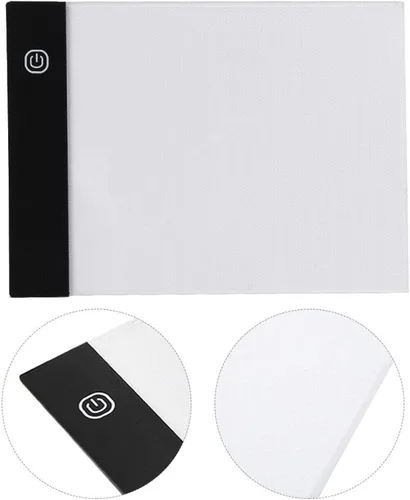 Vista 7 de Kit de libro abatible con almohadilla de luz, caja de luz LED A6, tablero de copia LED A6, almohadilla de trazado regulable con cable USB