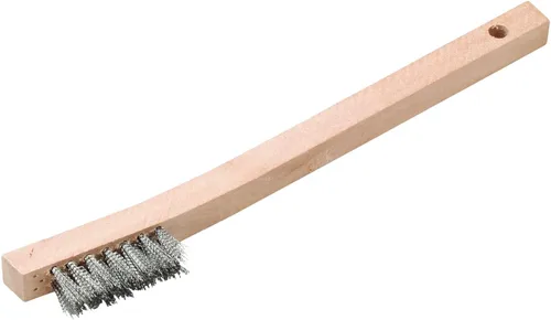 Vista 6 de Mercer Industries 191200 - Cepillos de dientes de soldadores con mango de madera de 6-7/8" x 1/2", alambre de latón (paquete de 36)