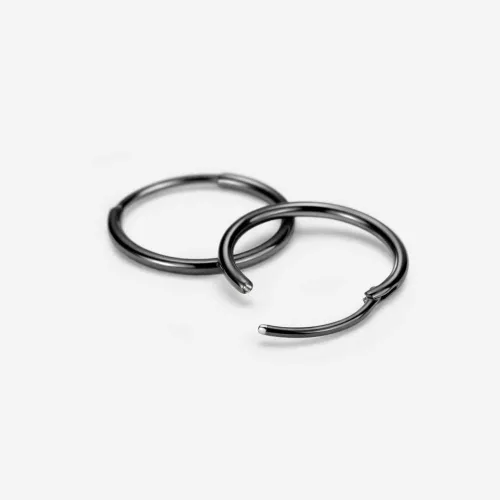 Vista 22 de FANSING Aretes de aro para mujer, aretes de aro de cartílago de moda, aretes de acero quirúrgico para hombre