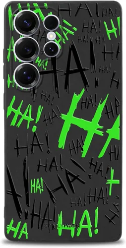 Vista 30 de SIMPLYMDRN Funda delgada para Samsung S23, diseño de Joker Haha, funda genial para hombre, funda de diseñador de villanos de superhéroes, delgada