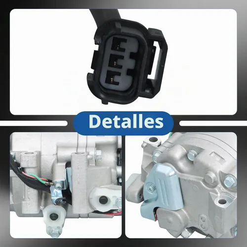 Vista 4 de WFLNHB Compresor de Aire AC Reemplazo para Honda Civic 2006 2007 2008 2009 2010 2011 1.8L CO 4918AC