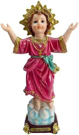 Vista 3 de Annie's Boutique Estatua del Niño Divino Estilo Brillante Niño Santo Estatua Niño Católico Jesús Jesús Escultura (12 pulgadas)
