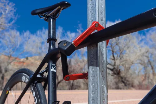 Vista 2 de Abus Bordo Ugrip Lite 6055/23.6 in - Cerradura de seguridad para bicicleta, nivel 7, color rojo