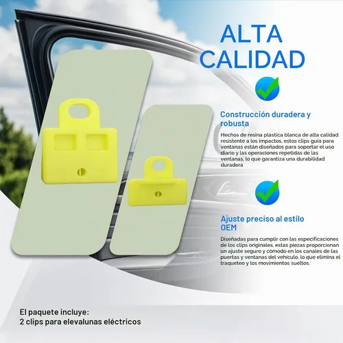 Vista 4 de Clips de canal de vidrio para puerta de ventana y clip manual para Toyota Corolla Highlander Prius
