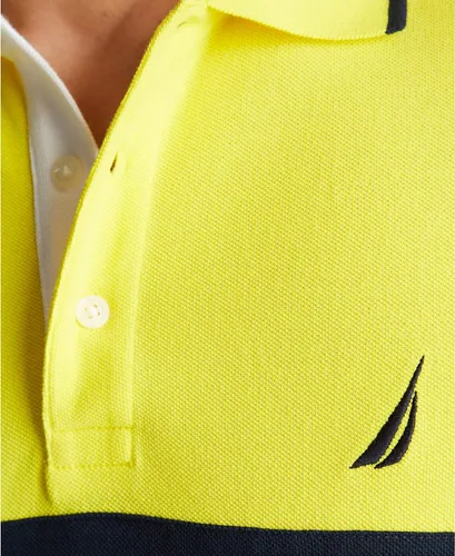 Vista 8 de Nautica Polo de manga corta 100% algodón piqué bloque de color para hombre