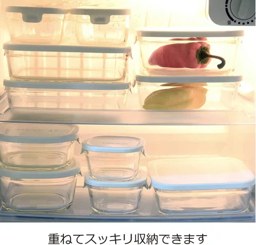 Vista 3 de iwaki KN3240H-W Contenedor de almacenamiento, Pack & Range, Profundo, Pequeño, Mini, 19.6 fl oz (18.6 fl oz), Blanco, Congelador, Horno, Rango