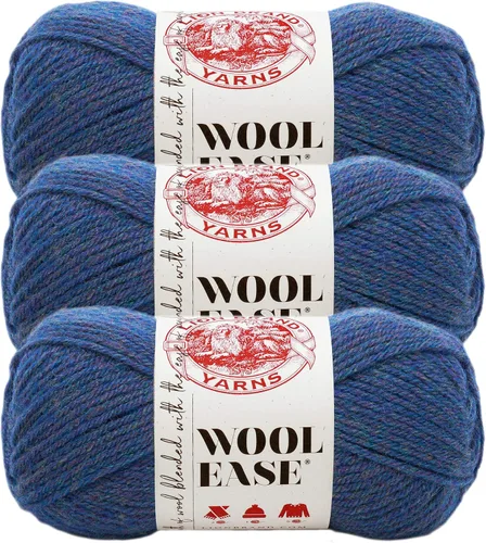 Vista 62 de Lion Brand Yarn, Wool-Ease - Ovillo de punto y ganchillo color rosa, 1