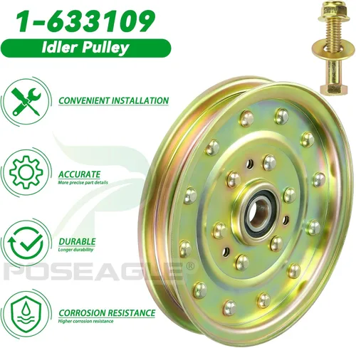 Vista 8 de 1-633109 Polea tensora reemplaza 132-9424 Exmark 126-7685 116-4667 Husqvarna 539102610 para Exmark Lazer Z 60 pulgadas, Toro Z400 Z500 Z580 Z553 Z