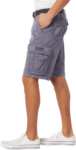 Vista 30 de Unionbay Survivor pantalones cortos de cargo con cinturón para hombre