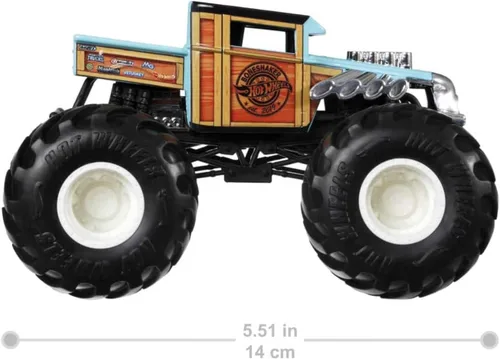 Vista 2 de Hot Wheels - Camiones Monstruo a escala 1:24 - Surtido para niños de 3, 4, 5, 6, 7 y 8 años, gran regalo, camiones de juguete a gran escala