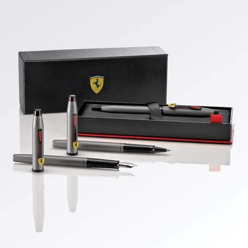 Vista 7 de Cross Century II - Bolígrafo de la Scuderia Ferrari, incluye caja de regalo, lacado satinado gris titanio