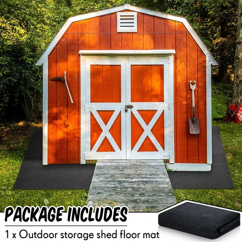 Vista 3 de Haull - Tapete para cobertizo de almacenamiento al aire libre, tapete impermeable para cochera al aire libre, tapete de patio acolchado y suave