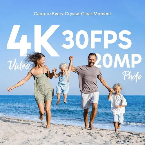 Vista 2 de AKASO Brave 4 4K30fps 20MP WiFi Cámara de acción con paquete de tarjeta