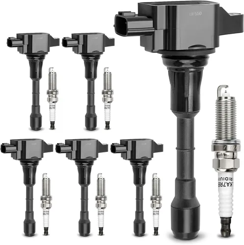 Vista 12 de Bobina de encendido UF230 y bujía doble de iridio 4504 para Toyota Tundra Sequoia LandCruiser 4Runner/Lexus GS430 GX470 LS430 LX470 LX570 SC430 V8.