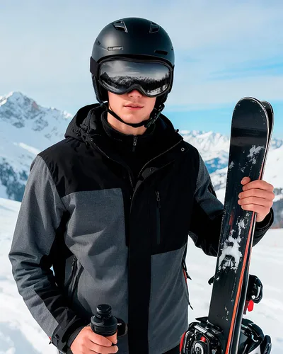 Vista 6 de AVV - Gafas de esquí con protección UV, gafas antiniebla para snowboard, gafas de nieve OTG para hombres, mujeres, adultos y jóvenes