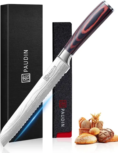 Vista 11 de PAUDIN Cuchillo deshuesador de 6 pulgadas, cuchillo de filete súper afilado, cuchillo de deshuesado alemán de acero inoxidable de alto carbono