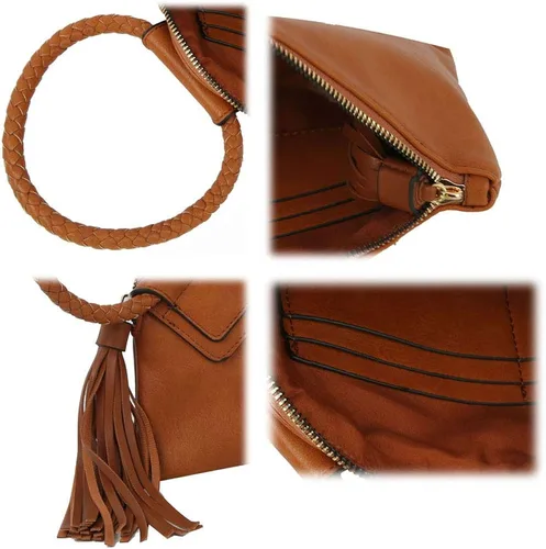 Vista 5 de Metro Muse Bolso de mano para mujer, cartera para la noche, de cuero vegano