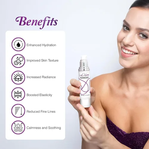Vista 3 de Suero Hidratante Péptido Antiedad, con Retinol, Vitamina C, Aloe Vera, Anti-Envejecimiento reduce las arrugas, Uso Nocturno - 1.7 fl oz