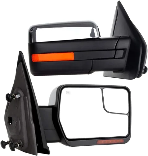 Vista 17 de Espejo Lateral del Conductor o del Pasajero Compatible con 1980-1996 Para Ford F150 1980-1996 Para Ford F250 1980-1996 Para Ford F350 Operado