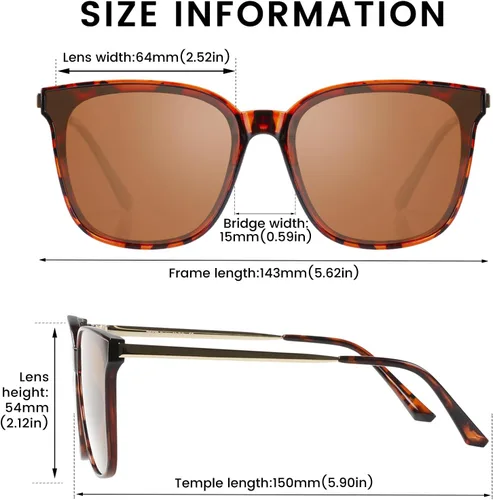 Vista 4 de Duco - Lentes de sol redondos vintage para mujeres y hombres con protección UV de moda para la playa
