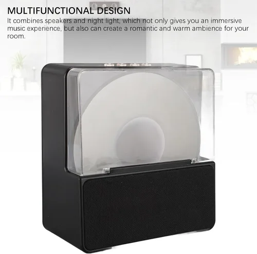 Vista 5 de Bluetooth Speaker with Night Light, 2 in 1 Retro Vintage Speaker Stereo Sound 2000mAh Wire less Tabletop Bluetooth Speaker for Bedroom Office Study