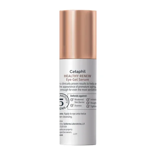 Vista 8 de Cetaphil Healthy Renew - Suero de gel hidratante para ojos de 0.5 onzas, crema para debajo de los ojos las 24 horas para antienvejecimiento, reduce