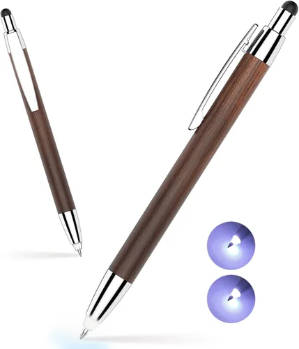 Vista 7 de Regalos para mamá, Penyeah 3 en 1 bolígrafo de punta iluminada con lápiz capacitivo, bolígrafos iluminados para escribir en diario en la oscuridad