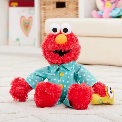 Vista 2 de GUND Sesame Street - Peluche oficial de Elmo Muppet Bedtime, juguete de peluche prémium que brilla en la oscuridad para edades de 1 año en adelante