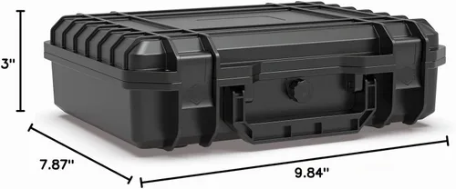 Vista 6 de Estuche rígido impermeable Ant Mag 9.2x6.5x2.7 Pick & Pluck Foam, caja protectora de viaje para cámara, drone, herramientas, electrónica