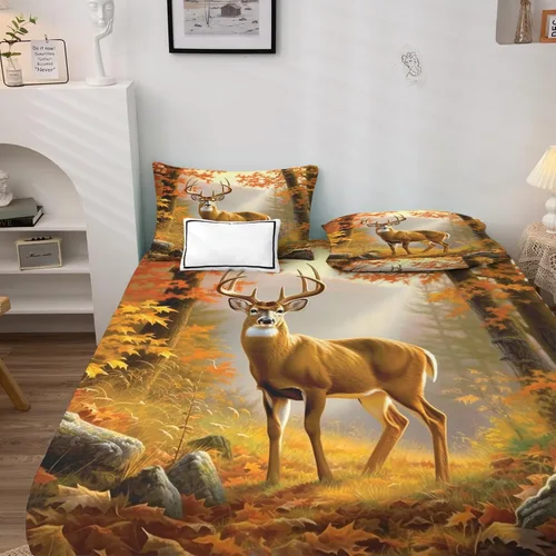 Vista 27 de Anchor Sheets - Juego de sábanas tamaño Queen, sábanas náuticas, de microfibra suave y bolsillo profundo, sábanas y fundas de almohada estampadas