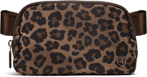 Vista 27 de Bolsa de Cinturón Pander para Mujeres, Riñoneras de Moda, Bolsas Cruzadas, Bolsa de Cinturón con Correa Ajustable, Negro, Talla única, Sólido