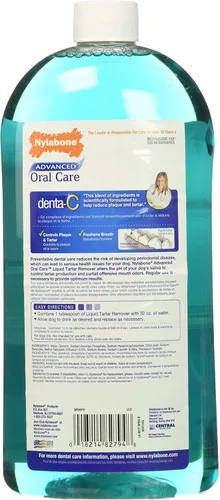 Vista 2 de Nylabone Advanced - Removedor de sarro líquido oral avanzado - Botellas de 32 onzas (paquete de 3)