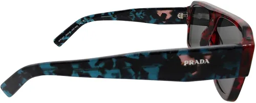 Vista 3 de Prada PR 22YS 09Z5S0 Havana - Lentes de sol de plástico color rojo aviador