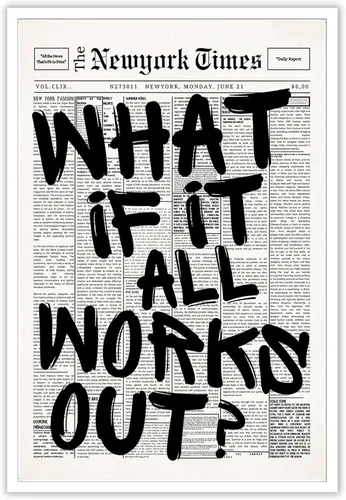 Vista 12 de Drimiler Póster con texto en inglés «What If It All Workout» («What If It All Workout») con texto en inglés «What If It All Workout»