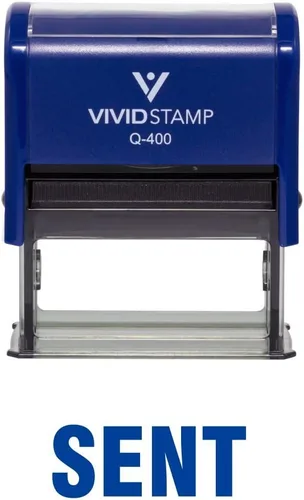 Vista 16 de Sent Self Inking Rubber Stamp (Black Ink) - Medium 2 Pack Negro