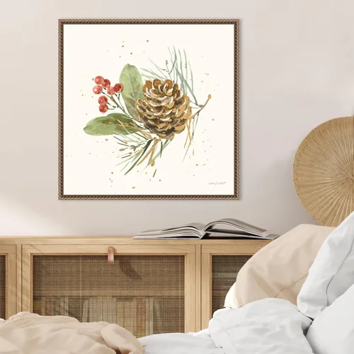 Vista 6 de Amanti Art Lienzo enmarcado para pared, 22 x 22 pulgadas, flores de invierno VI por Lisa Audit, lienzo enmarcado para pared, obras de arte