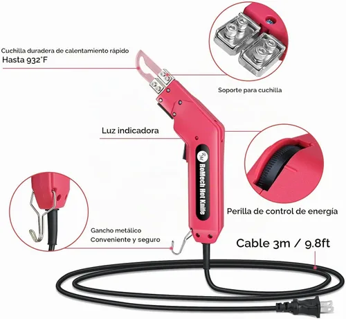 Vista 3 de Foam Cutter Pro Cuchillo Eléctrico Caliente, Kit de Herramientas de Corte de Espuma de Poliestireno de 100W - con Estuche de Servicio Pesado