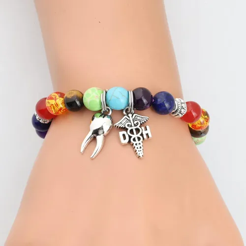 Vista 5 de WSNANG Regalo de dentista RDH Registrado Higienista Dental Pulsera de Oración Higienista Dental Regalo de Oración Dentista Regalos de Graduación