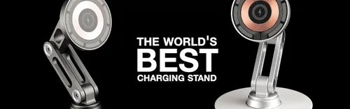 Vista 9 de ClikDock Soporte Magnético para Teléfono Celular con Carga Inalámbrica, Gira 360°, Construcción de Aluminio, Compatible con Teléfonos MagSafe